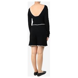 Alexander Mcqueen-Black ruched two piece set - size UK 10-Black