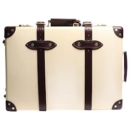Autre Marque-Cream and burgundy Chelsea garden suitcase-Other