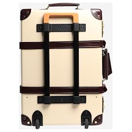 Autre Marque-Cream and burgundy Chelsea garden suitcase-Other