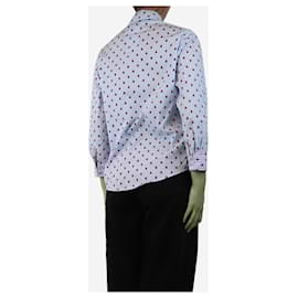 Gucci-Blue and white striped ladybird shirt - size UK 8-Blue