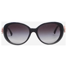 Dolce & Gabbana-Black oversized sunglasses-Black
