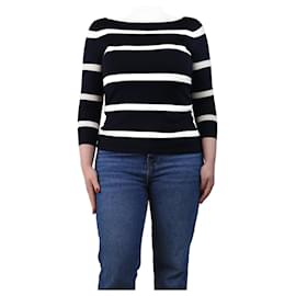 Ralph Lauren-Navy blue Breton striped top - size M-Blue