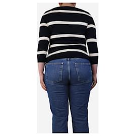Ralph Lauren-Navy blue Breton striped top - size M-Blue