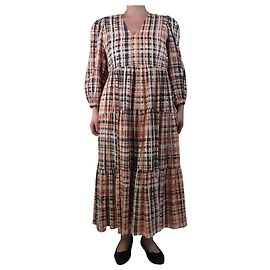 Joie Vestido maxi tie-dye naranja y negro - talla M Naranja