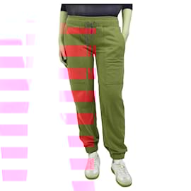 Brunello Cucinelli-Red cuffed joggers - size UK 8-Red
