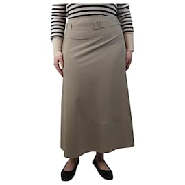 Autre Marque-Beige Pontiac jersey midi skirt - size XL-Other