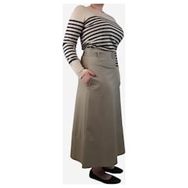 Autre Marque-Beige Pontiac jersey midi skirt - size XL-Other