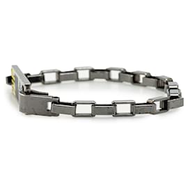 Louis Vuitton-Louis Vuitton Silver Brass and Enamel Damier Colors Chain Bracelet-Other