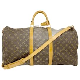 Louis Vuitton-Louis Vuitton Monogram Keepall Bandouliere 55-Brown