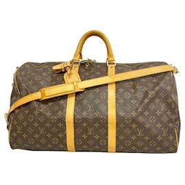 Louis Vuitton-Louis Vuitton Monogram Keepall Bandouliere 55-Brown