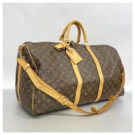 Louis Vuitton-Louis Vuitton Monogram Keepall Bandouliere 55-Brown