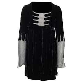 Gucci-Vintage Velvet Dress-Black
