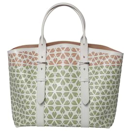 Alexander Mcqueen-Cutout Calfskin Legend Tote-White