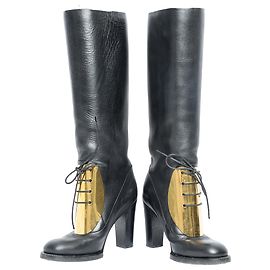 Céline Botas chapadas en oro Negro