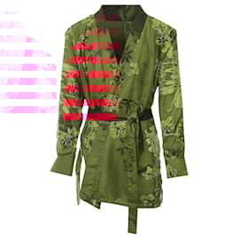 Gucci-Vintage Kimono Robe-Red,Dark red