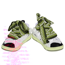 Lanvin-Curb Mule Sneakers-White