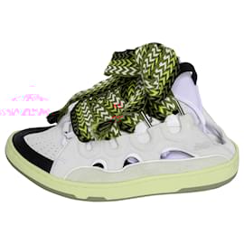 Lanvin-Curb Mule Sneakers-White