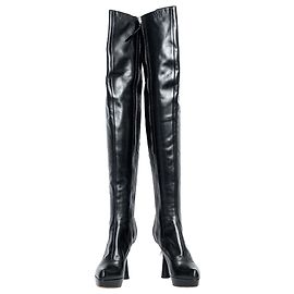 Louis Vuitton Botas altas con acentos de perlas falsas Negro