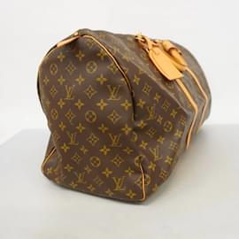 Louis Vuitton-Louis Vuitton Monogram Keepall 55 Boston Bag-Brown