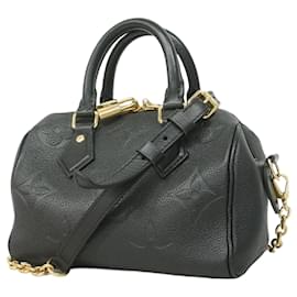 Louis Vuitton-Louis Vuitton Monogram Empreinte Speedy Bandouliere 20 Handbag-Black