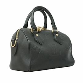 Louis Vuitton-Louis Vuitton Monogram Empreinte Speedy Bandouliere 20 Handbag-Black