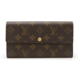 Louis Vuitton-Louis Vuitton Monogram Portefeuille Sarah Bi-fold Long Wallet-Brown