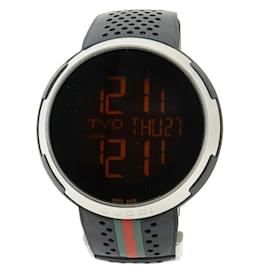 Gucci-GUCCI i-Gucci XXL Sport World Time Black Rubber Men's Quartz Watch-Other