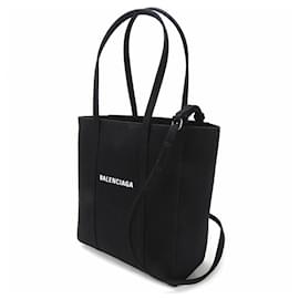 Balenciaga-Balenciaga Black Canvas Tote Bag-Black