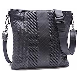 Bottega Veneta-Bottega Veneta Black Leather Shoulder Bag-Black