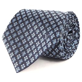 Louis Vuitton-Gravata de seda navy Louis Vuitton-Azul marinho