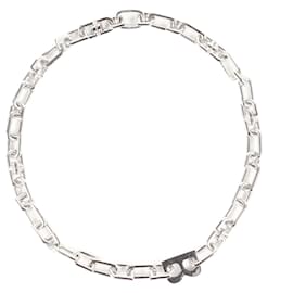 Balenciaga-Balenciaga B Chain Necklace-Silvery