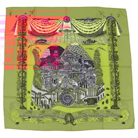 Hermès-Hermes Carre 90 Silk Scarf in Orange-Orange