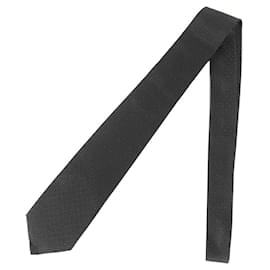 Louis Vuitton-Gravata de seda Monogram Louis Vuitton-Preto,Monograma
