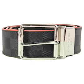 Louis Vuitton-Louis Vuitton Reversible Belt-Orange,Navy blue