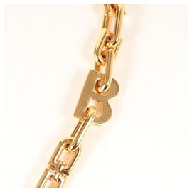 Balenciaga-Balenciaga B Chain Necklace in Gold-Golden