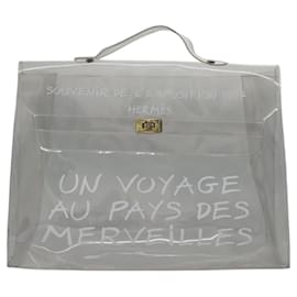 Hermès-HERMES Sac à main Kelly en vinyle transparent Auth ep8137-Autre