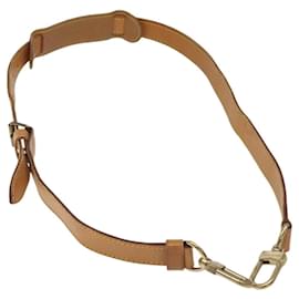 Louis Vuitton-LOUIS VUITTON Adjustable Shoulder Strap Leather 32.3""-39.8"" Beige Auth IN067-Beige