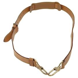 Louis Vuitton-LOUIS VUITTON Adjustable Shoulder Strap Leather 32.3""-39.8"" Beige Auth IN067-Beige