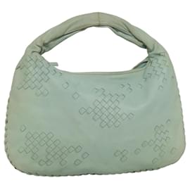 Autre Marque-BOTTEGA VENETA INTRECCIATO Hobo Shoulder Bag Leather Light Blue Auth ep8030-Light blue