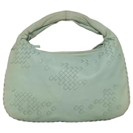 Autre Marque-BOTTEGA VENETA INTRECCIATO Hobo Shoulder Bag Leather Light Blue Auth ep8030-Light blue