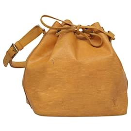 Louis Vuitton-LOUIS VUITTON Epi Petit Noe Shoulder Bag Yellow M44109 LV Auth BD877-Yellow