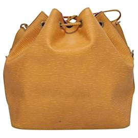 Louis Vuitton-LOUIS VUITTON Epi Petit Noe Shoulder Bag Yellow M44109 LV Auth BD877-Yellow