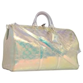 Louis Vuitton-LOUIS VUITTON Monogram Prism Keepall Bandouliere 50 Bag M53271 LV Auth JB033A-Other