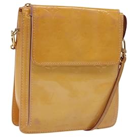 Louis Vuitton-LOUIS VUITTON Monogram Vernis Motto Pouch Marshmallow Pink M91312 Auth KD208-Other