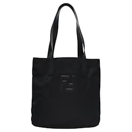 Fendi-FENDI Tote Bag Nylon Black Auth ep7980-Black