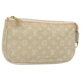 Louis Vuitton-LOUIS VUITTON Monogram Mini Lin Bucket PM Pouch Dunne M95316 LV Auth BD926-Other