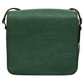 Louis Vuitton-LOUIS VUITTON Epi Cartouchiere MM Shoulder Bag Green M52244 LV Auth KD182-Green