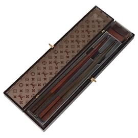 Louis Vuitton-LOUIS VUITTON Monogram Baguette Chop Sticks Wood VIP Only M99171 LV Auth MY095-Brown