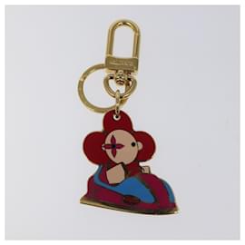 Louis Vuitton-LOUIS VUITTON Porte Cles Charm Vivienne Charm metal Gold M69860 LV Auth BA664M-Golden