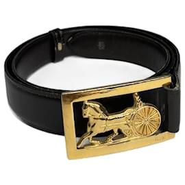 Céline-CELINE Belts T.cm 100 Leather-Black